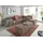 DOMO collection Eckcouch Leder 2-Sitzer Braun