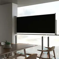 vidaXL Ausziehbare Seitenmarkise 100 x 300 cm schwarz 45184