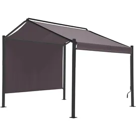 Bacliff 3 x 3 m inkl. 4 Seitenteile Anthrazit/Grau