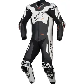 Alpinestars GP Plus V4 Sprint Lederkombi - Schwarz/Weiß/Neon-Rot / 60