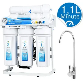 Osmofresh Osmoseanlage Proline X3 - 450 GPD - Premium Osmosehahn GRATIS