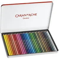 Caran d'Ache SWISSCOLOR Aquarelle Buntstifte in Metallbox - 30 Stück