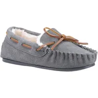 Hush Puppies - Kinder Hausschuhe "Addison", Wildleder FS8576 (30,5 EU) (Grau) - Grau - 30,5