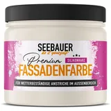 SEEBAUER diy Silikonharz-Fassadenfarbe Beige 300ML für Außen (No. 003 Orchid Dream) Selbstreinigende Fassadenfarbe mit Lotuseffekt - Geeignet für Putz, Mauerwerk und Beton
