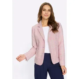 Witt Weiden Bouclé-Blazer in hellrosé-gemustert | Gr.: 40