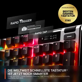 SteelSeries Apex Pro GEN3, Gaming Tastatur, Sonstiges, Kabelgebunden, Schwarz