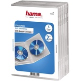 Hama Doppel DVD Jewel Case, 5, transparent 2disques transparent – Etuis Scheiben optischen (5, transparent, 2 Scheiben, transparent)