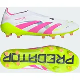 Adidas Predator Elite Laceless Ag - Cloud White / Lucid Pink / Lucid Lemon - 41 1/3