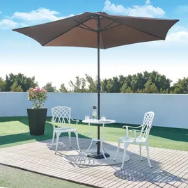 casa.pro Bistro-Set Vena 3-tlg. Weiß