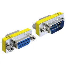 DeLock 65249 65249 D-SUB Adapter 180° D-SUB-9, Buchse, Stecker 1St.