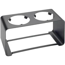 Wenko Flaschenhalter Wave 23,5 x 11,5 x 11,5 cm Schwarz