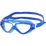 Mares Aquazone Mask Gamma Jr, Schnorchelmaske für Kinder mit TPR-Maskenkörper, Unisex, Blau/Transparent