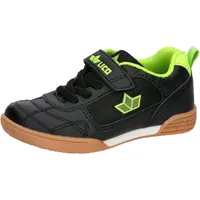 LICO Jungen Unisex Kinder Bernie V Hallenturnschuhe, Schwarz/Lemon, 29
