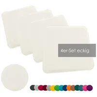 Heimtexland ® 4er Pack Sitzkissen Filz Stuhlkissen Bodenkissen Polster