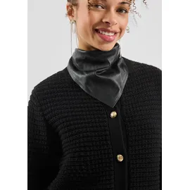 QS Cardigan mit Strukturmuster Schwarz XS