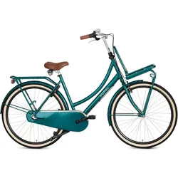 Popal Daily Dutch Basic+ N3 Hollandrad - Citybike - Damen - Waldgrün alpingrün|SCHWARZ|braun 59 CM