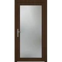 Kunststoff Nebeneingangstür "EMILY-Q" Extra Sicher 71 mm Vollglas Sherwood holzähnlich beidseitig innen öffnend DIN links