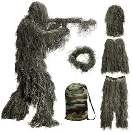 luxuskollektion Ghillie Camouflage Anzug Set Jagd Wald Wüste Tarnkleidung
