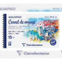 Clairefontaine 2x Reisealbum Skizzenbuch 13,5x25cm 15 Blatt 975957C
