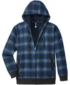SCHEIBLER Thermojacke Curris blau/grau-kariert Gr. 2XL