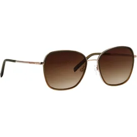 Marc O'Polo Sonnenbrille MARC O'POLO "Modell 508000", Damen, gold, grün, leicht glänzend, metallic, Sonnenbrillen Sonnenbrille, Form Butterfly, Logoschriftzug auf Bügel, Kombifassung
