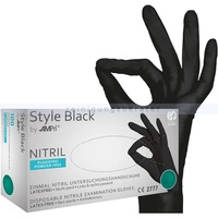 Nitrilhandschuhe Ampri Style Black XXL ehemals schwarze Witwe Gr.11, puderfrei, untsterile Nitrilhandschuhe, 100 Stück/Box