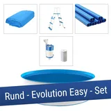 Evolution Stahlwandbecken Set EASY 460 x 90 cm - 15m3