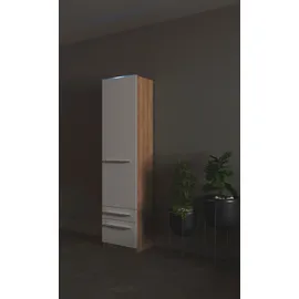 Priess Wäscheschrank Barcelona 48 x 193 x 36 cm Weiß