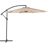 Beliani Ampelschirm Ø 300 cm Sandbeige