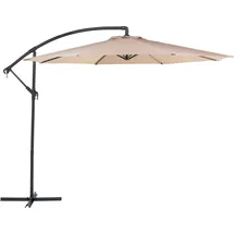 Beliani Ampelschirm Ø 300 cm Sandbeige