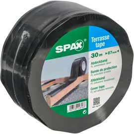 SPAX Abdeckband schwarz 30 m x 8,7 cm