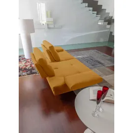 Calia Italia Couch Leder 3-Sitzer Gelb