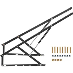 VEVOR Bett Lift Springaufbeschlag Bett bis 70kg  DIY Wandbett Hardware 120cm