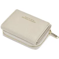 ANYWN Geldbörse Damen klein, Geldbeutel Damen klein, kleines Portemonnaie Damen, Geldtasche klein Damen mit Große Kapazität, Elegante und Süße Damen Geldbeutel mit Großes Münzfach 33-Beige