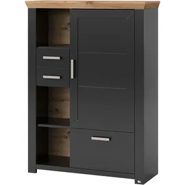 Set One by Musterring Highboard »York«, Typ 25 und 26, in 3 Farbvarianten, Beleuchtung optional, Breite 105 cm