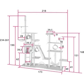 Tectake tectake® 403918 Katzenhaus,