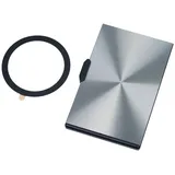 Troika EDELCARD Kartenetui Grau Aluminium,