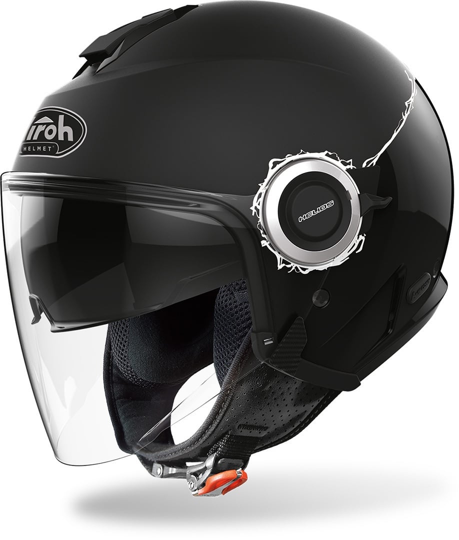 Airoh Helios Fluo Jet Helm, zwart, S Voorman