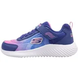 Skechers Bounder Hydra Cool Sneaker für Mädchen, Marineblaue Synthetik-Besatz, 13.5 UK Child
