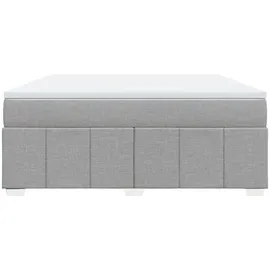 vidaXL Boxspringbett 180 x 200 cm Hellgrau