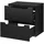 [en.casa] Waschtischunterschrank Skelbolu 60,4 x 59,5 x 40 cm Schwarz