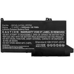 CoreParts Laptop Battery 38.76Wh Li-Polymer - Batterie - 3.400 mAh