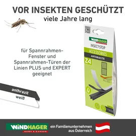 WINDHAGER Zubehör-Set Magnetstreifen 10 x 10 cm Weiß/Schwarz