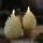 MARELIDA LED Kerze Tannenzapfen 13 cm creme