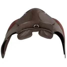 Covalliero Sattelset Haflinger 17,5 Zoll Kammerweite 34,5cm Gurt 125cm Braun