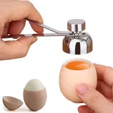 Eierköpfer Edelstahl Shell Opener Cutter Handheld Egg Cracker Werkzeug Eier Separator Cracker für rohe oder weich hart gekochte Eier Küche Gadgets