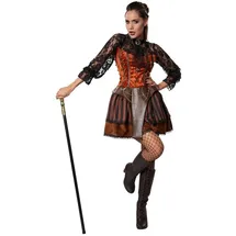 Tectake Steampunk Kostüm Damen S