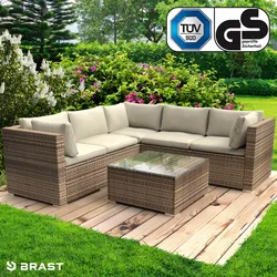 Polyrattan Loungemöbel PASSION braun