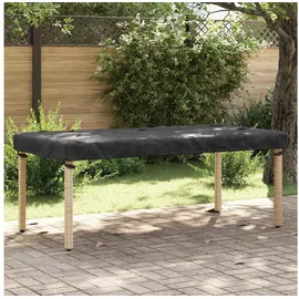 vidaXL Tischdecken Uni Schwarz 202 x 15 cm Stoff
