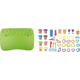 Playtive Knet Set Spieltisch 42 teilig mit Zubehör und 8x Knete